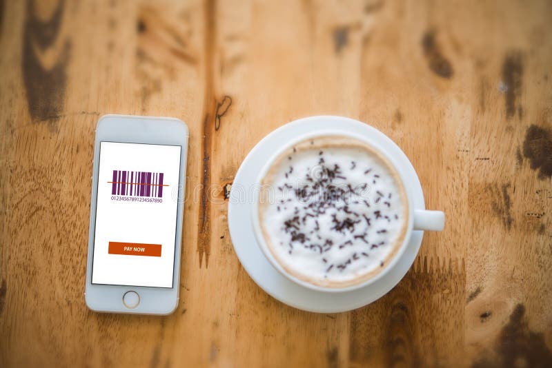 Mobile Phone with Order Tracking App on Screen. Relaxing Time at Stock