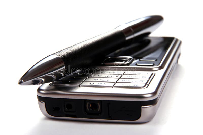 Mobile Phone And Pen Picture. Image 5349898