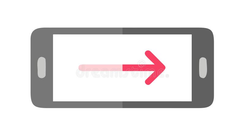 Mobile Phone Redirect Icon for Forwarding Data, vector design Generative AI stock illustration