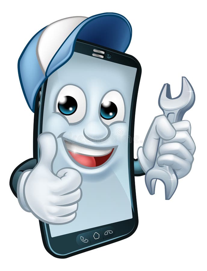 Mobile Phone Repair Spanner Thumbs Up Mascot Stock Vector - Illustration of phones, cell: 168376102 Mobile Phone Repair Spanner Thumbs Up Mascot Stock Vector - Illustration of phones, cell: 168376102