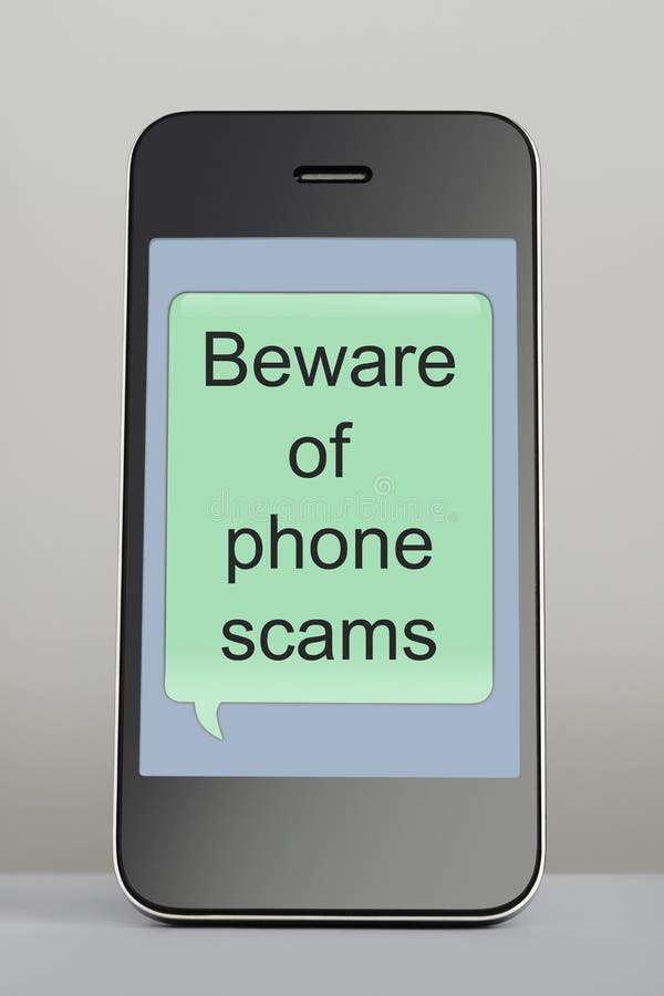Móvil teléfono fraude un mensaje discurso burbuja.