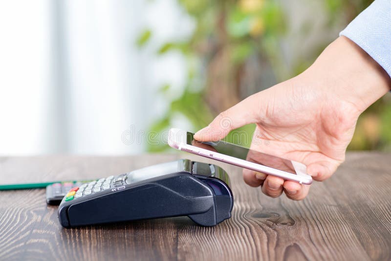 Mobile phone scan code payment. Code division stock images, royalty-free photos and pictures