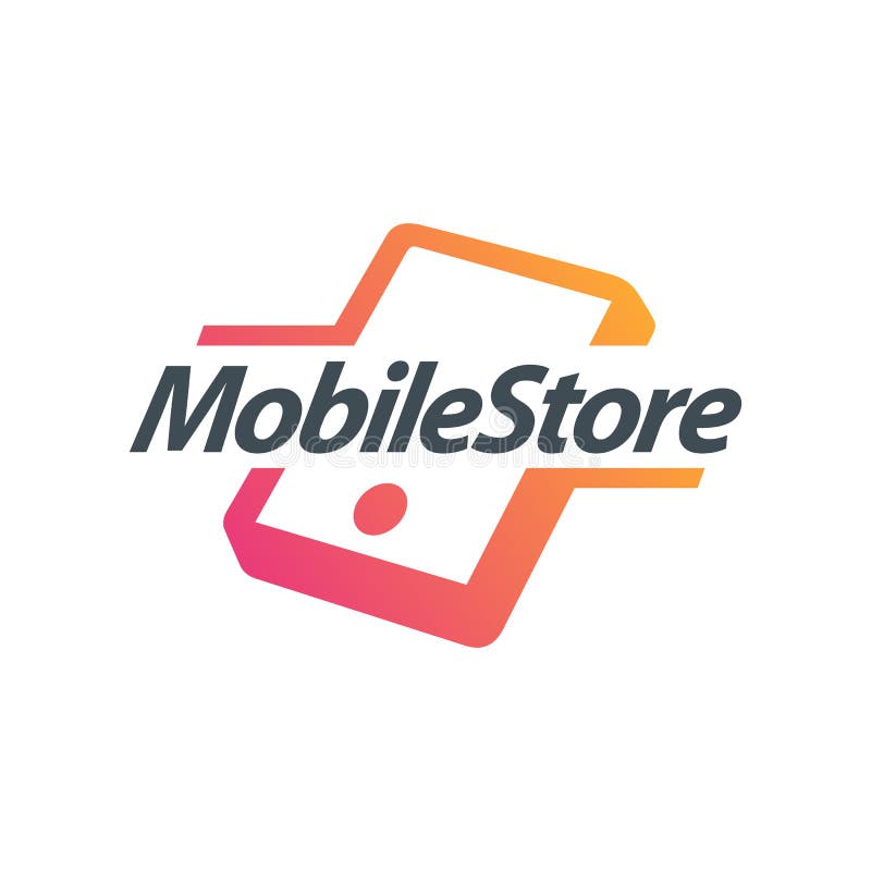 Mobile Phone Store and Accessories Vector Illustration. Mobile