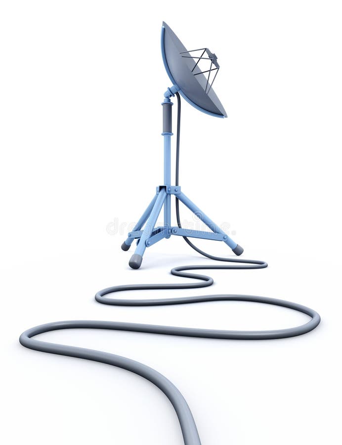 Mobile Satellite Dish stock image. Image of equipment 14447875