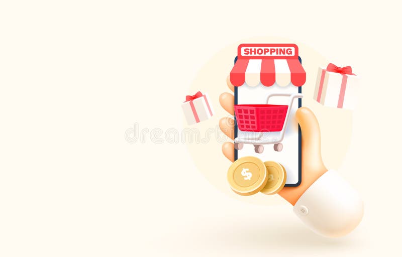 Mobile Shopping Service, Smartphone Mobile Screen, Technology Mobile