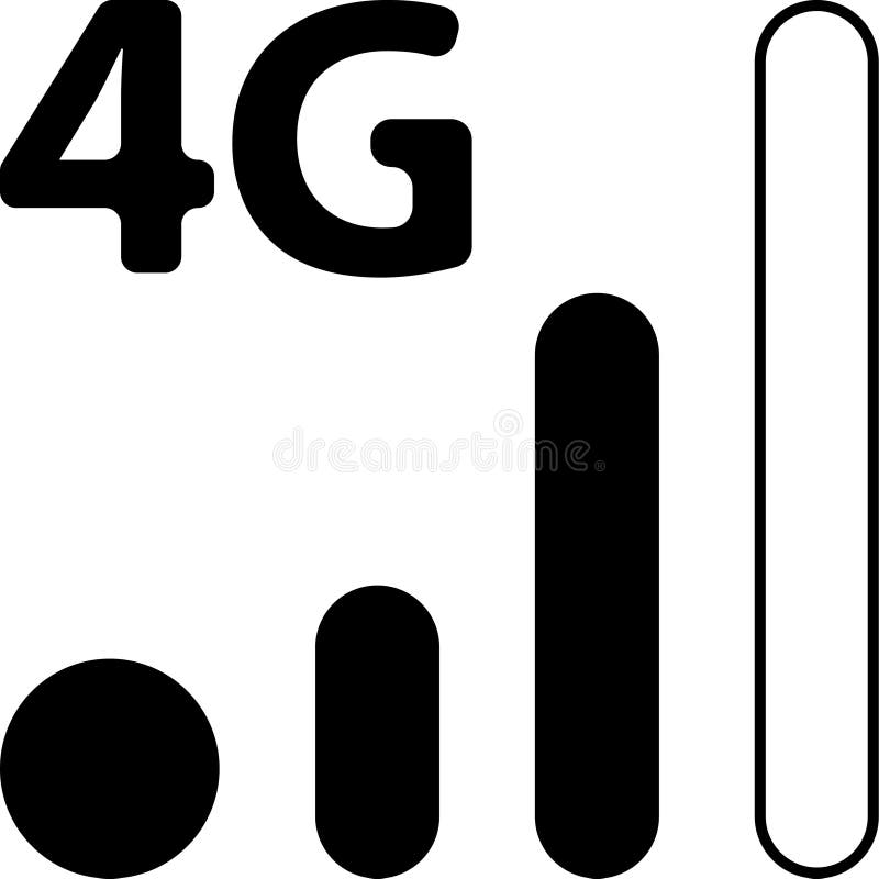 Mobile Smart Phone 4G Network Vector Icon royalty free illustration Mobile Smart Phone 4G Network Vector Icon royalty free illustration