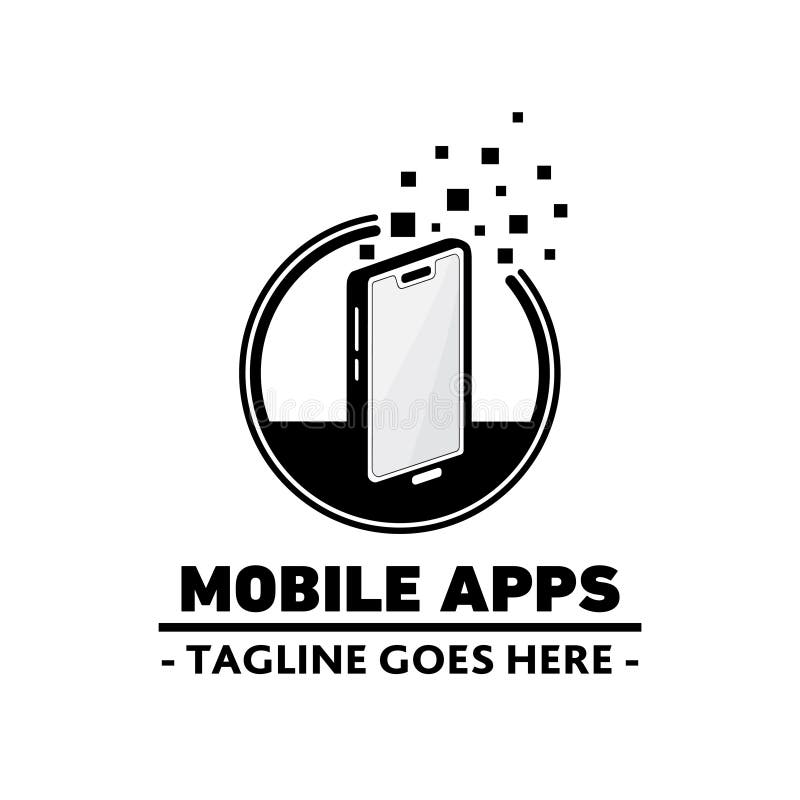 Mobile Store Logo Design Template. Mobile Phone Vector and Illustration. Stock Vector