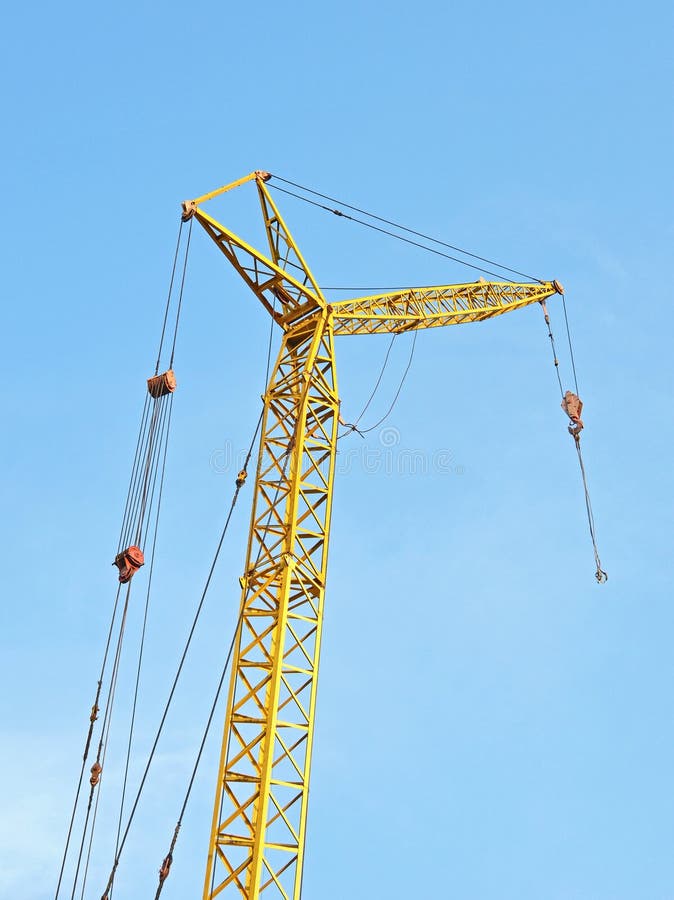 Mobile tower crane stock image. Image of industrial, rise - 20765967