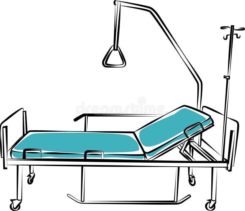 Mobilia medica Letto royalty illustrazione gratis Mobilia medica Letto royalty illustrazione gratis