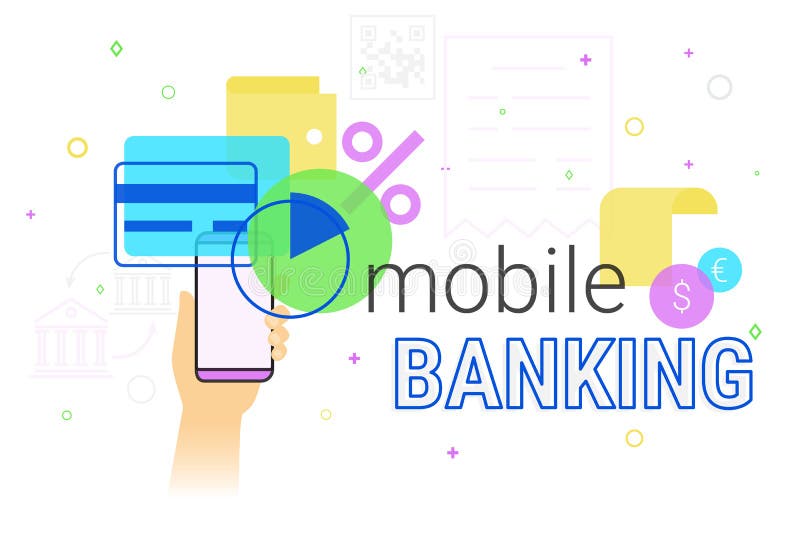 Mobilna bankowość i księgowość na smartphone pojęcia kreatywnie ilustraci ilustracja wektor Mobilna bankowość i księgowość na smartphone pojęcia kreatywnie ilustraci ilustracja wektor