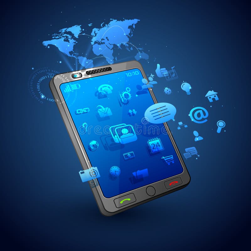 Mobilny Apllication royalty ilustracja