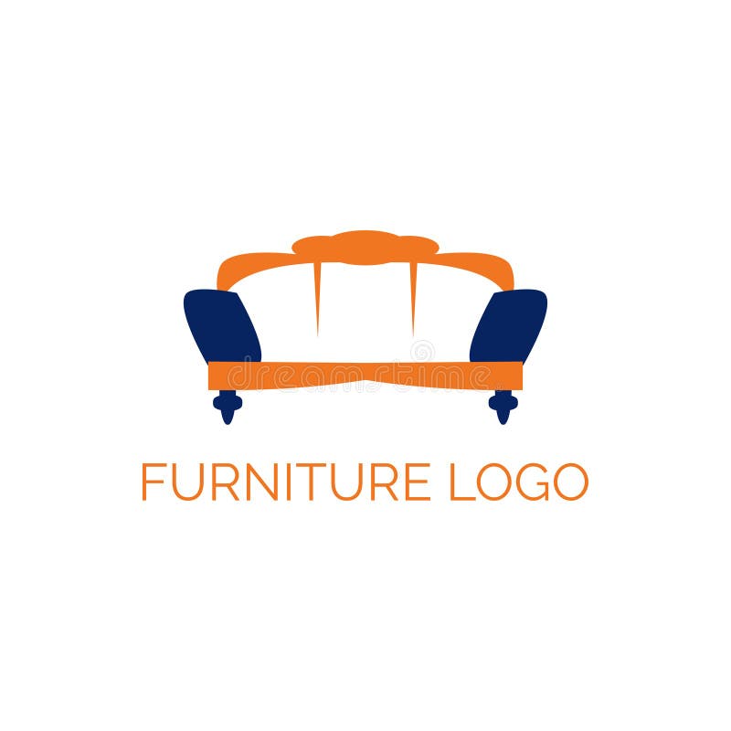 Mobília Logo Vetora Art Logo Template e ilustração ilustração royalty free