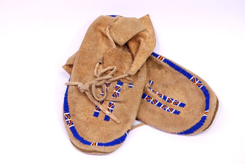 Mocasines indios imagen de de pies, piel - 4406531
