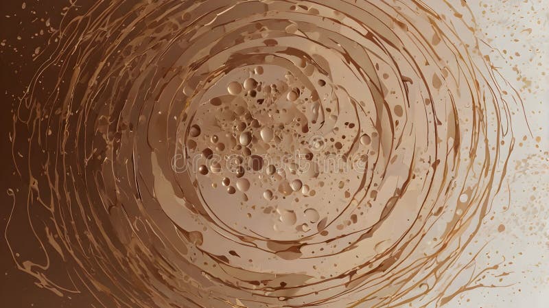 Mocha Abstracter Hintergrund mit Gradientenkreisform. stock abbildung