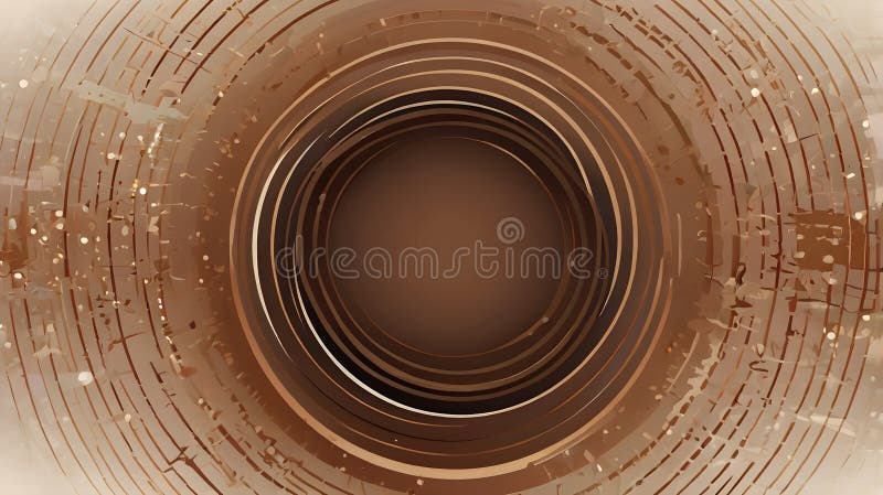 Mocha Abstracter Hintergrund mit Gradientenkreisform. lizenzfreie abbildung