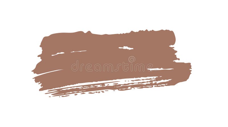 Mocha moussis color pinselpinselpinselpinselstrich grunge texbox. Holzkohleform Unregelmäßiger Fleck auf weißem Hintergrund. abstr lizenzfreie abbildung