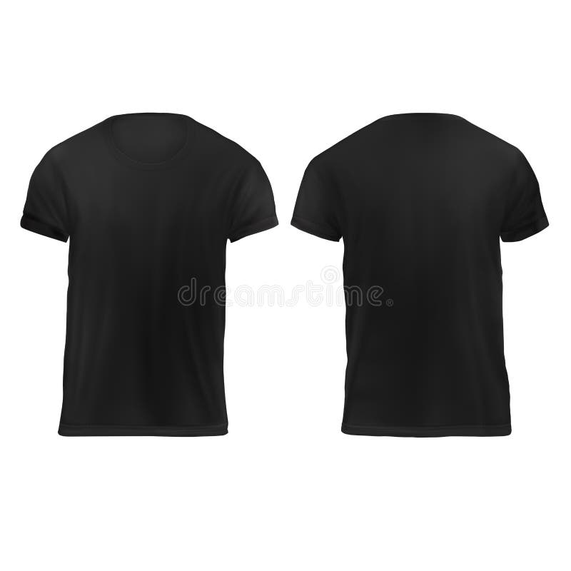 black t shirt back side