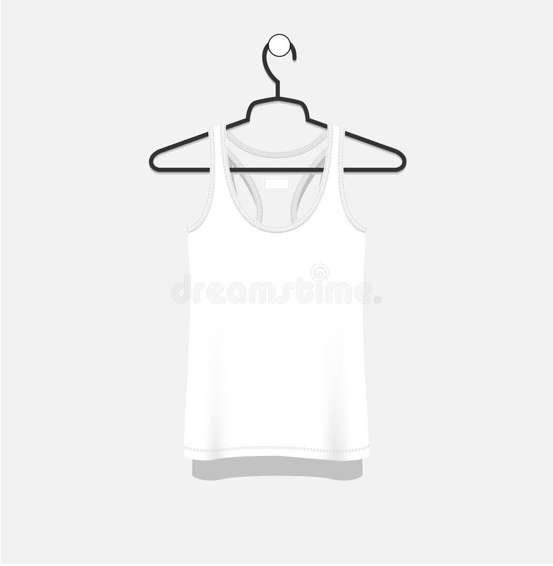 Download Mock-up Of Blank White T-shirt Stock Vector - Illustration ...