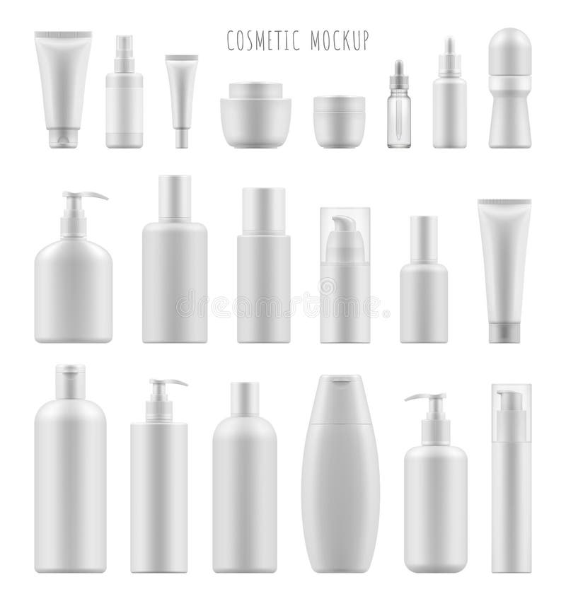 Mock-up of cosmetic package stock illustration Mock-up of cosmetic package stock illustration