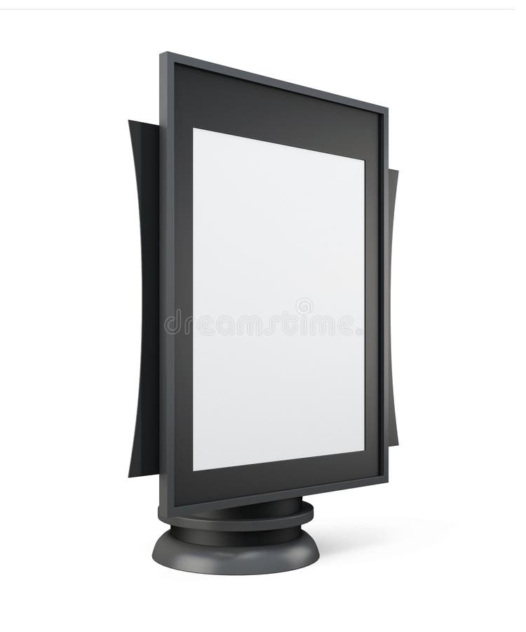 Mock up lightbox for your design. 3d rendering royalty free illustration