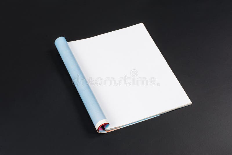 Mock-up magazines or catalog on black chalkboard background. stock images Mock-up magazines or catalog on black chalkboard background. stock images