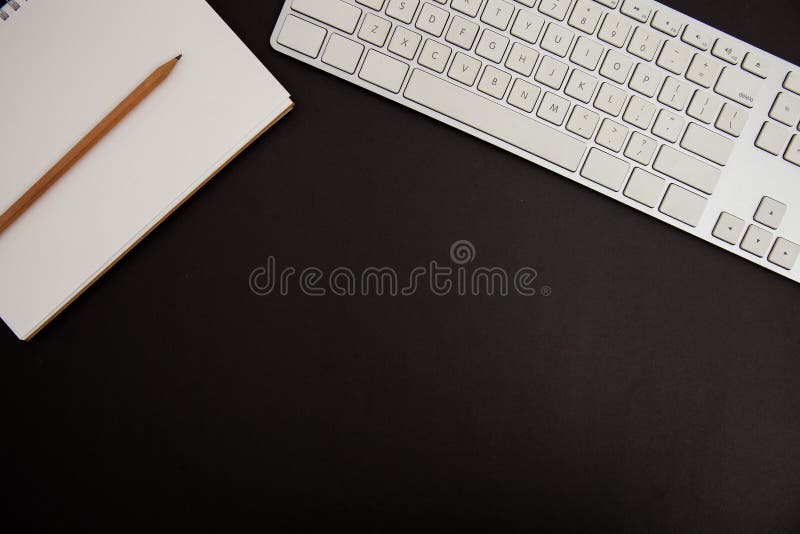 Mock Up Table with Black Background. Office Table Stock Image Image