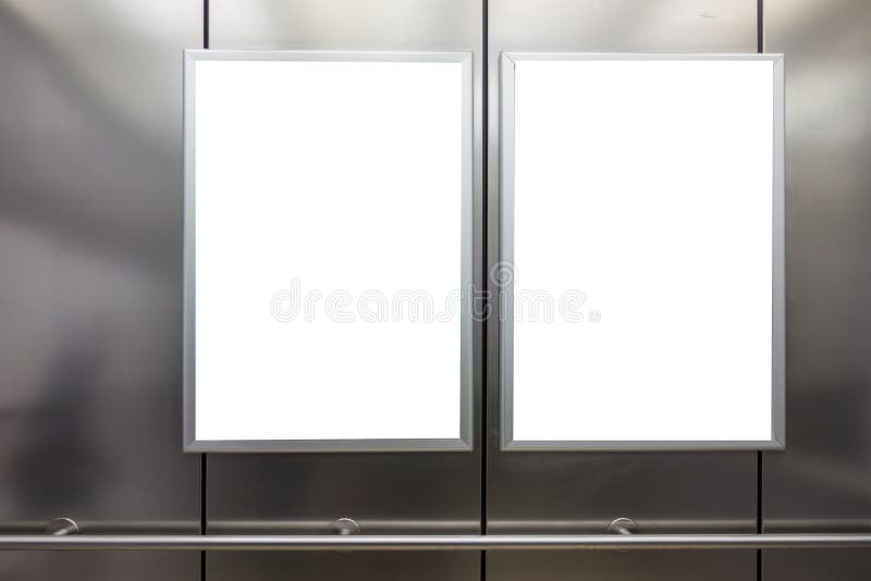 Download Mock Up. Two Vertical Poster Media Template Frame Stock Photo - Image of direction, advert: 93347282