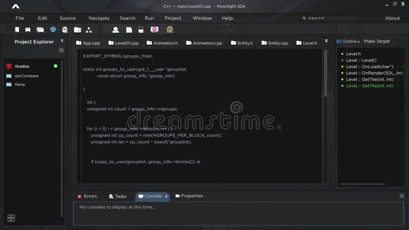 User Interface Mock Up HUD of Programmer Code Running on Display Stock ...