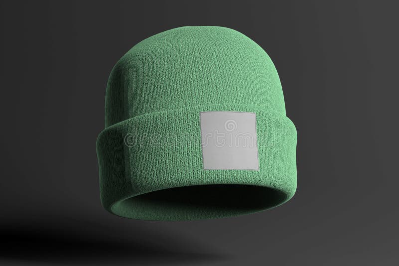 Download Mock up of wool beanie stock photo. Image of fashion - 163079344