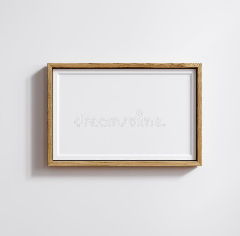 Mockup-affischram nära 3 x 5 pappersförhållande stock illustrationer
