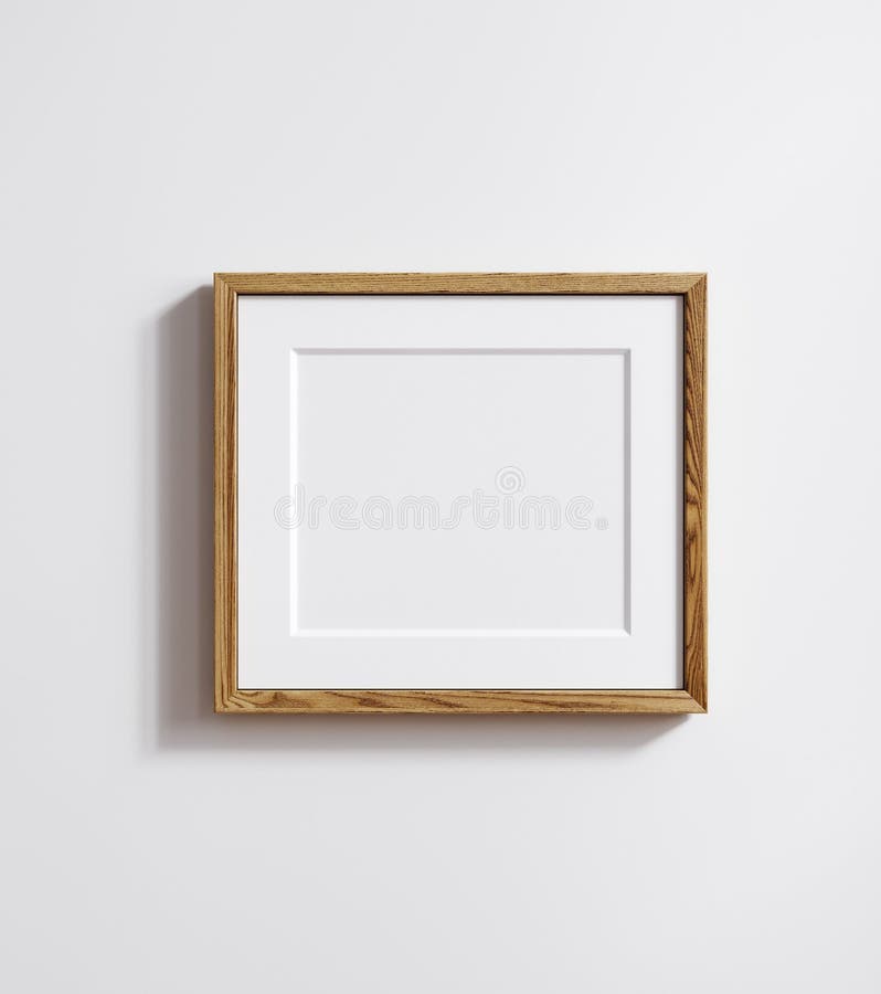 Mockup-affischram stänger upp 10 x 12 pappersförhållande royaltyfri illustrationer