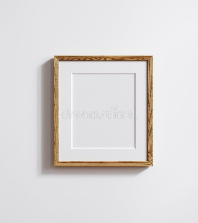 Mockup-affischram stänger upp 10 x 12 pappersförhållande vektor illustrationer