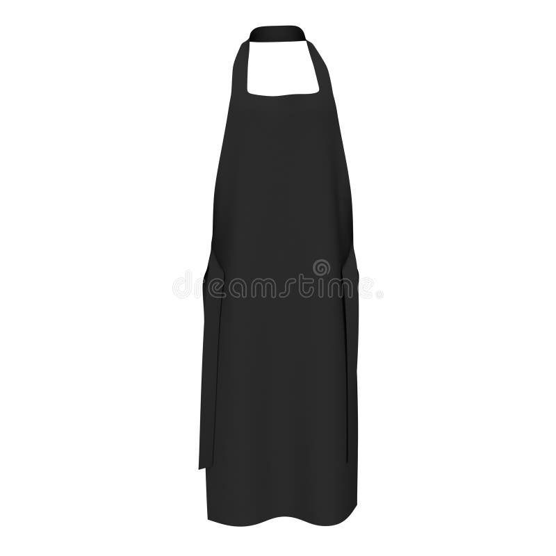 Download Mockup Apron Isolated On White Background. 3d Rendering ...