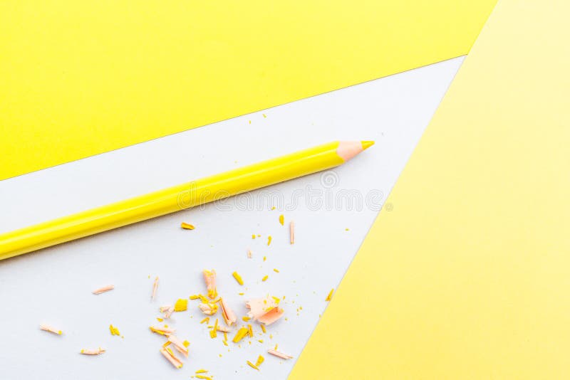 Download Mockup Blank Page With Laptop And Pencil On Yellow ...