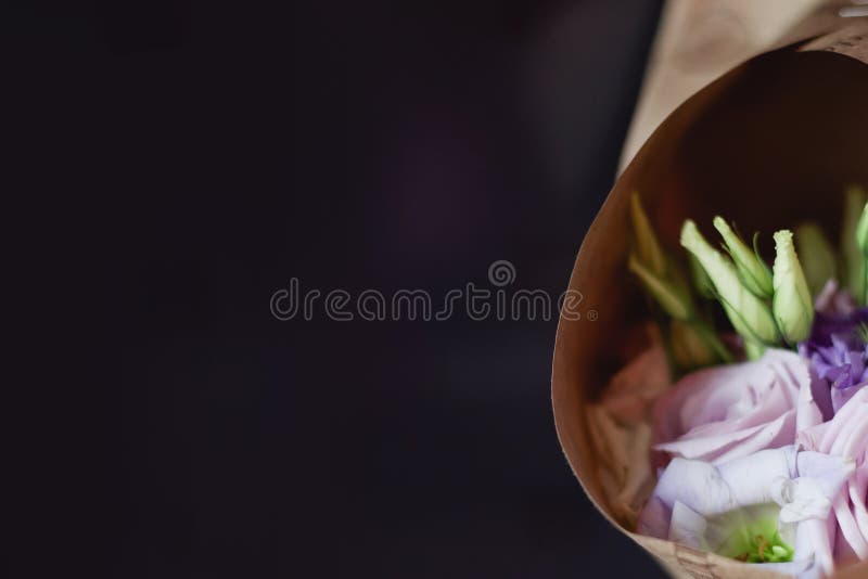 Download Mockup Bouquet With Delicate Flowers Stock Image - Image of above, birthday: 111339971
