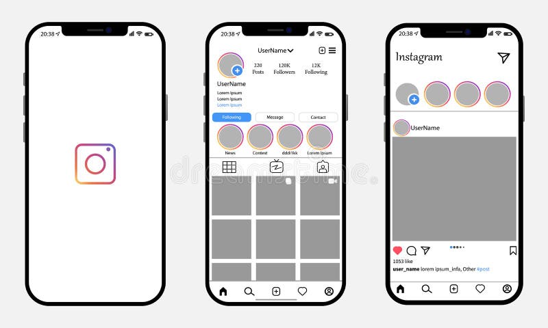 Download Instagram Iphone Mockup Stock Illustrations 160 Instagram Iphone Mockup Stock Illustrations Vectors Clipart Dreamstime