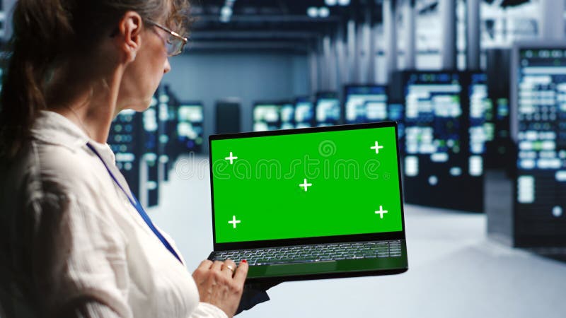 Mockup laptop servers repair stock images