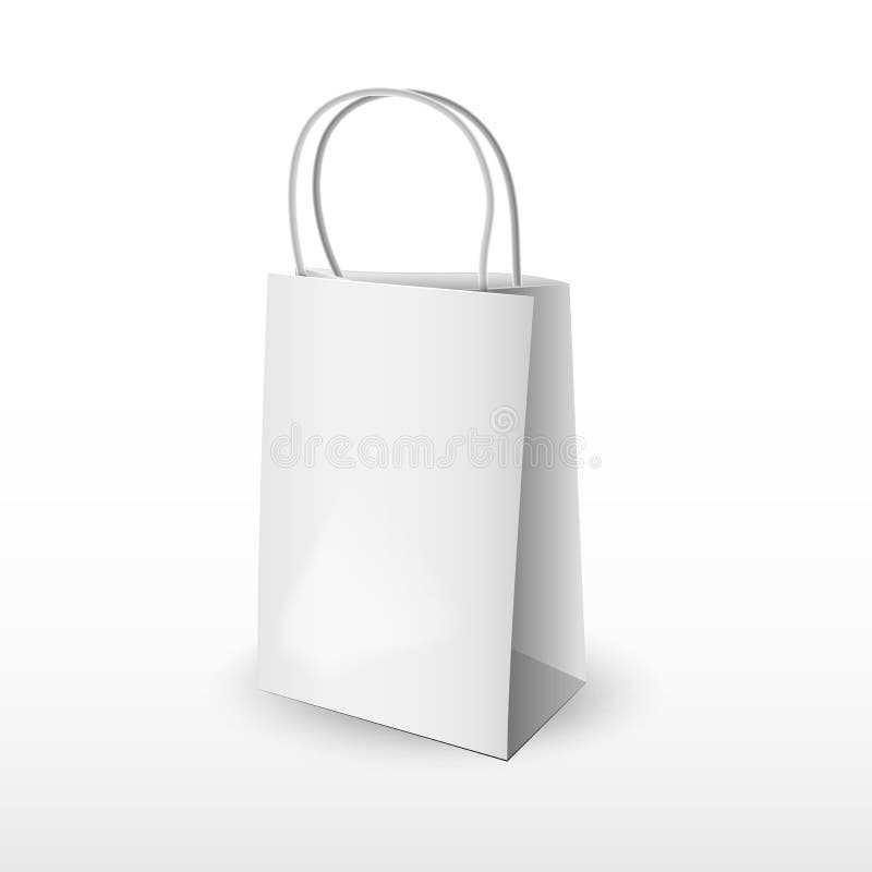 Mockup paper bag stock vector. Illustration of retail - 68747508