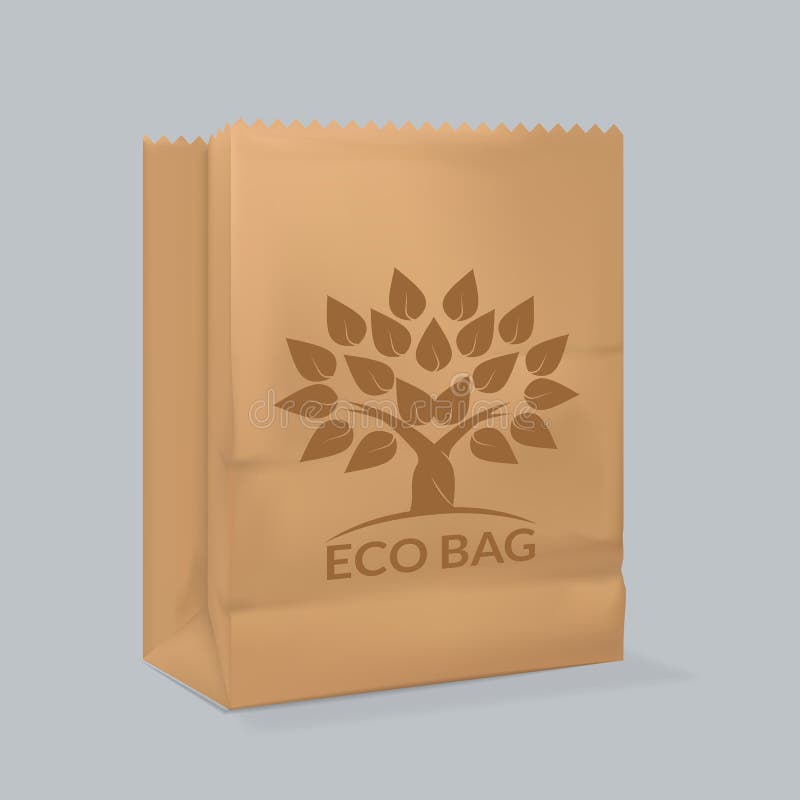 Download Mockup Of Realistic White Square Paper Bag With Logotype ...