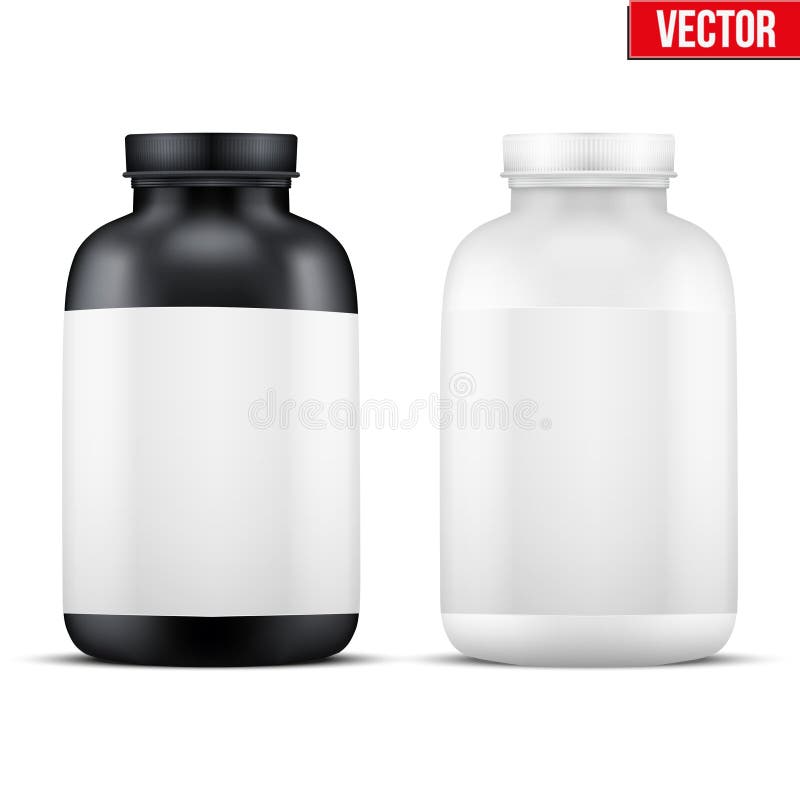 Download Realistic Plastic Jar With Lid Stock Vector - Illustration of label, elegance: 61216836