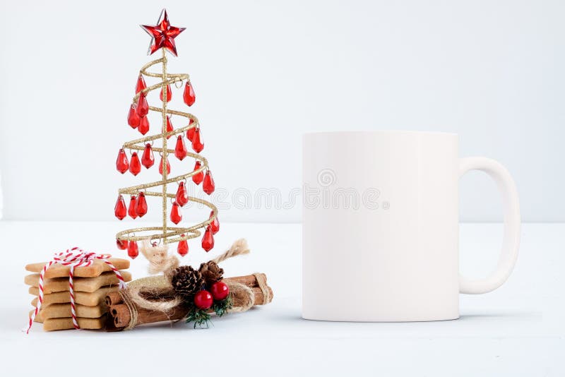 Red Handle & Spoon Coffee Cup Mock up Mug Mockup Christmas Mockup Styled Stock Photo Winter Mug Holiday Glass Mock Up JPG Digital Download