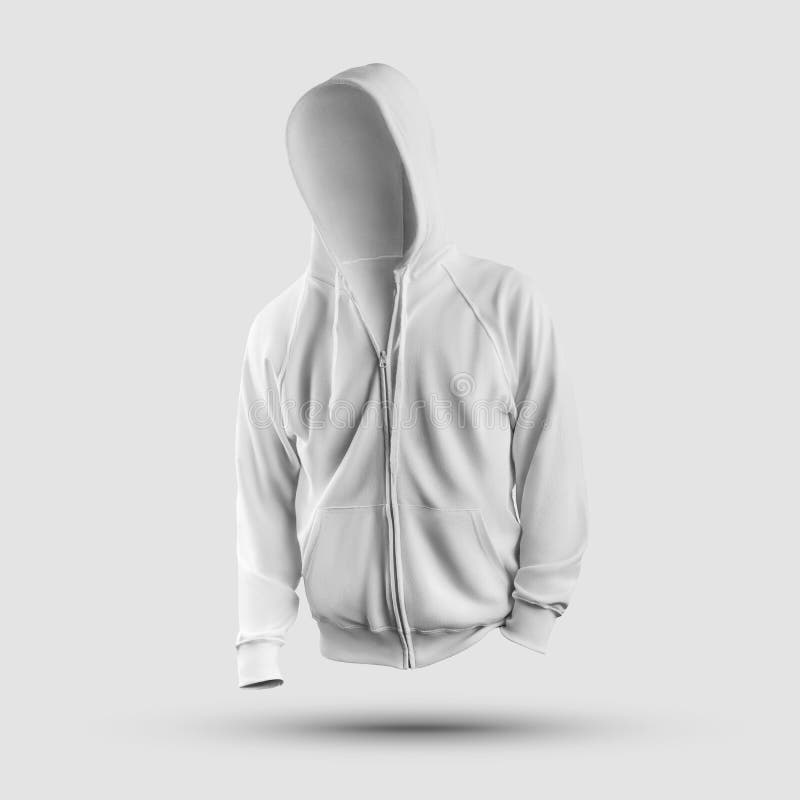 Sudadera blanca con cierre outlet