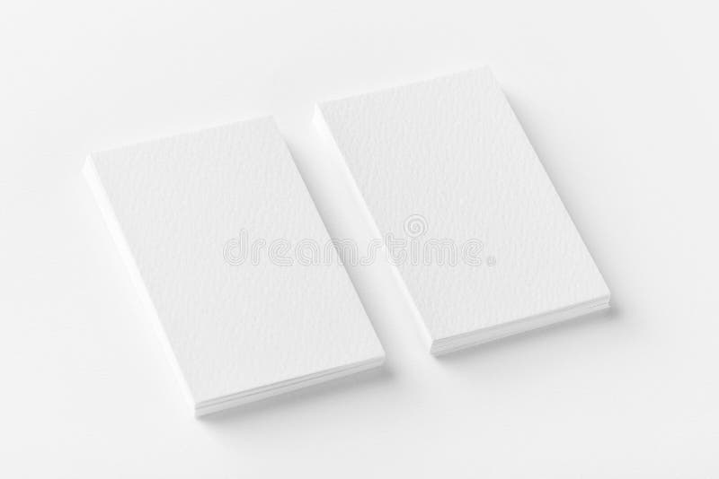 Download Mockup Of Two Vertical Business Cards At White Textured Paper Ba Stock Photo Image Of Decor Mock 107875858