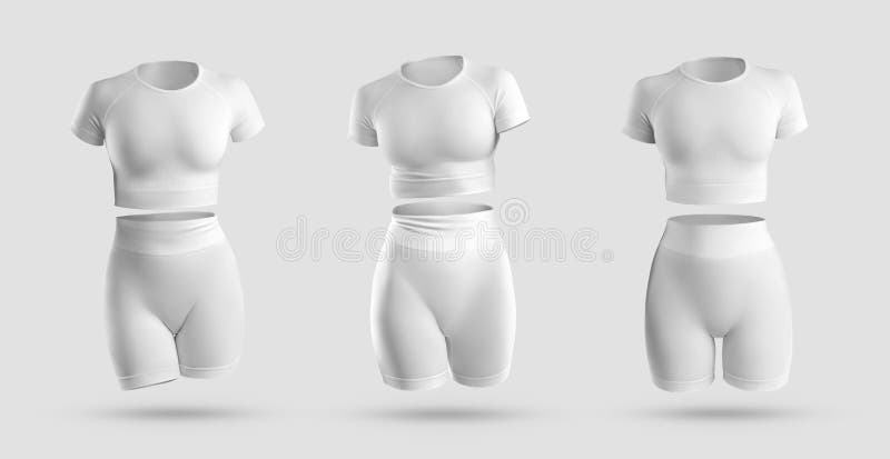 White woman tracksuit set Royalty Free Vector Image