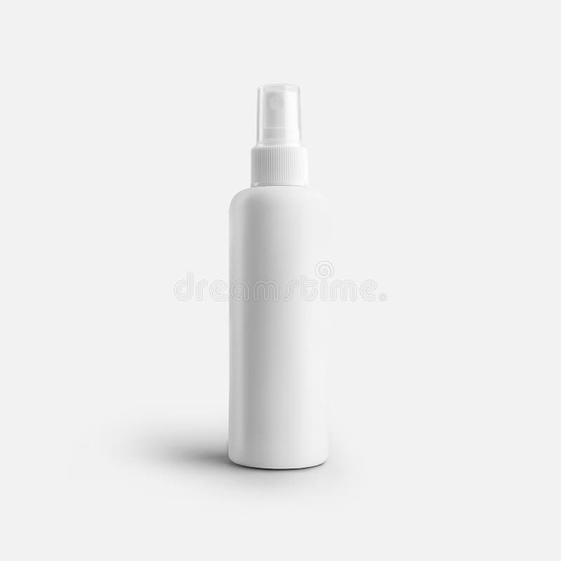 Mockup of White Plastic Bottle with Spray, Transparent Cap, Cosmetic  Packaging for Lotion, Isolated on Background Stock Image - Image of lotion,  aerosol: 208884781