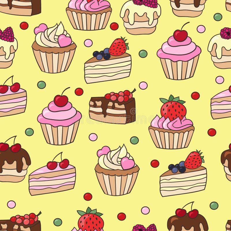Petits Gateaux Affiche De Desserts De Patisseries De Gateaux Illustration De Vecteur Illustration Du Myrtille Rouleau