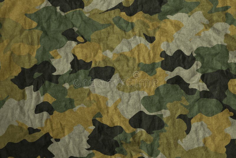 Modèle De Camouflage Réaliste Toile De Bâche Militaire Photo stock