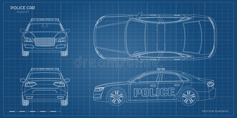 Illustration De Dessin De Voiture De Police Illustration Stock -  Illustration du flic, automobile: 115817776