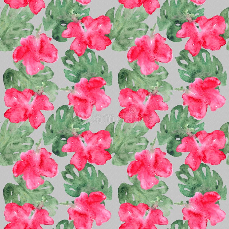 Mod?le de fleurs exotique illustration de vecteur Mod?le de fleurs exotique illustration de vecteur