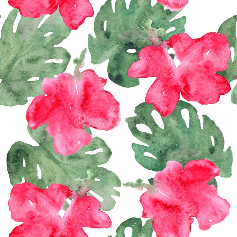 Mod?le de fleurs exotique illustration de vecteur Mod?le de fleurs exotique illustration de vecteur